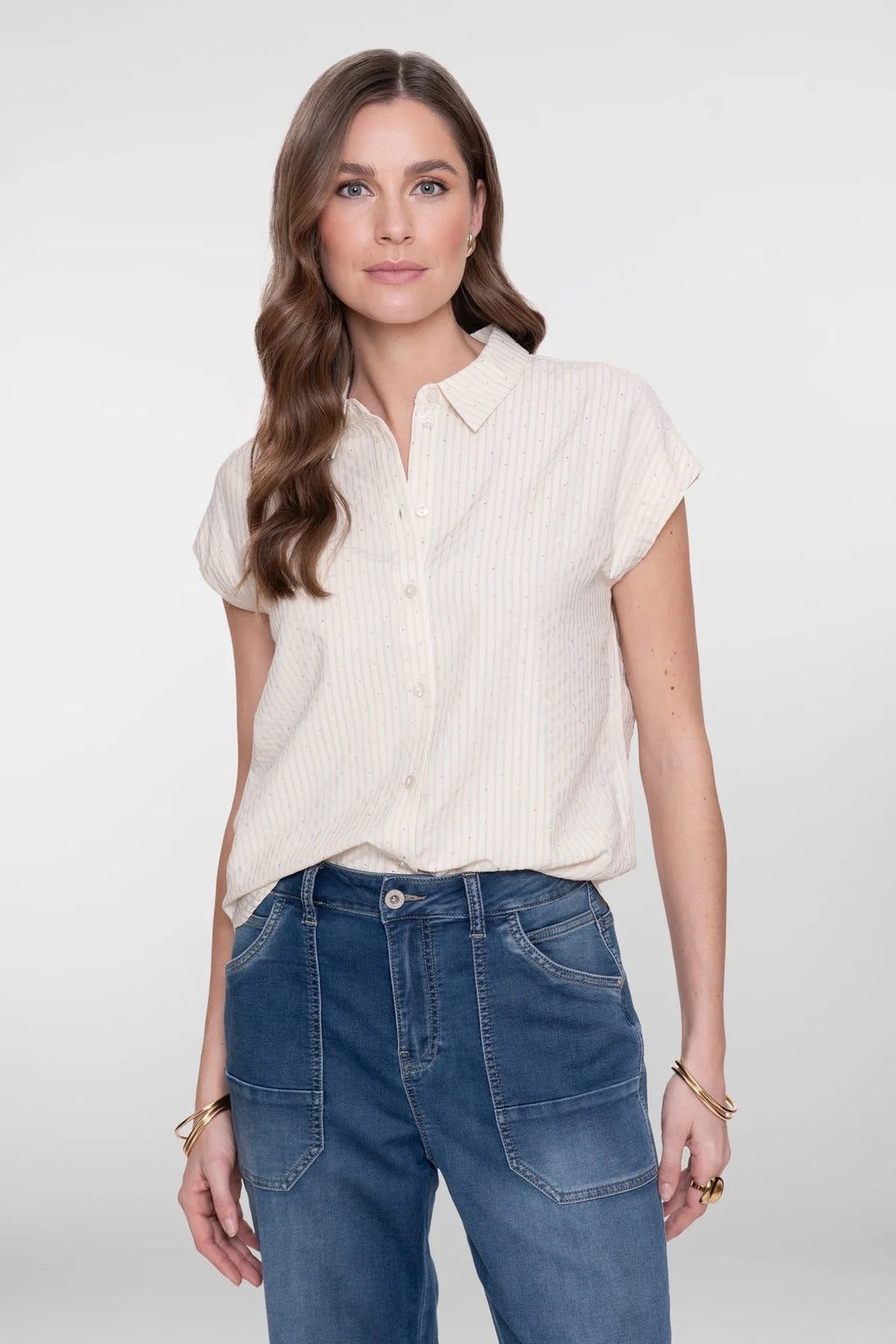 Blouse met Rhinestones