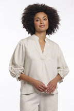 Blouse met V-hals