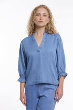 Blouse met V-hals