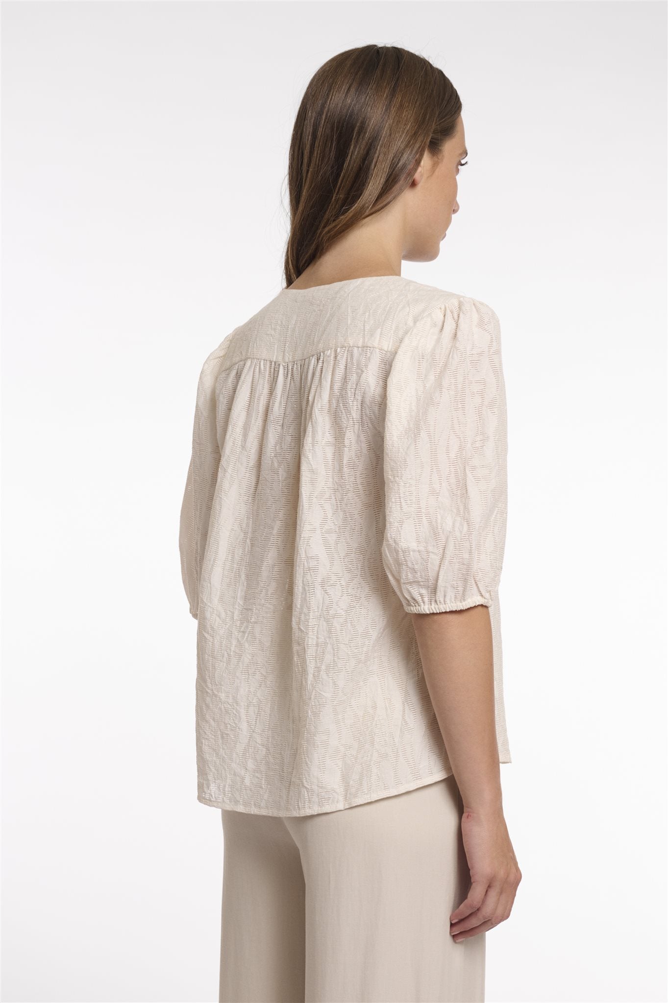Blouse met V-hals