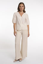 Blouse met V-hals
