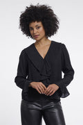 Blouse met Voile Halslijn