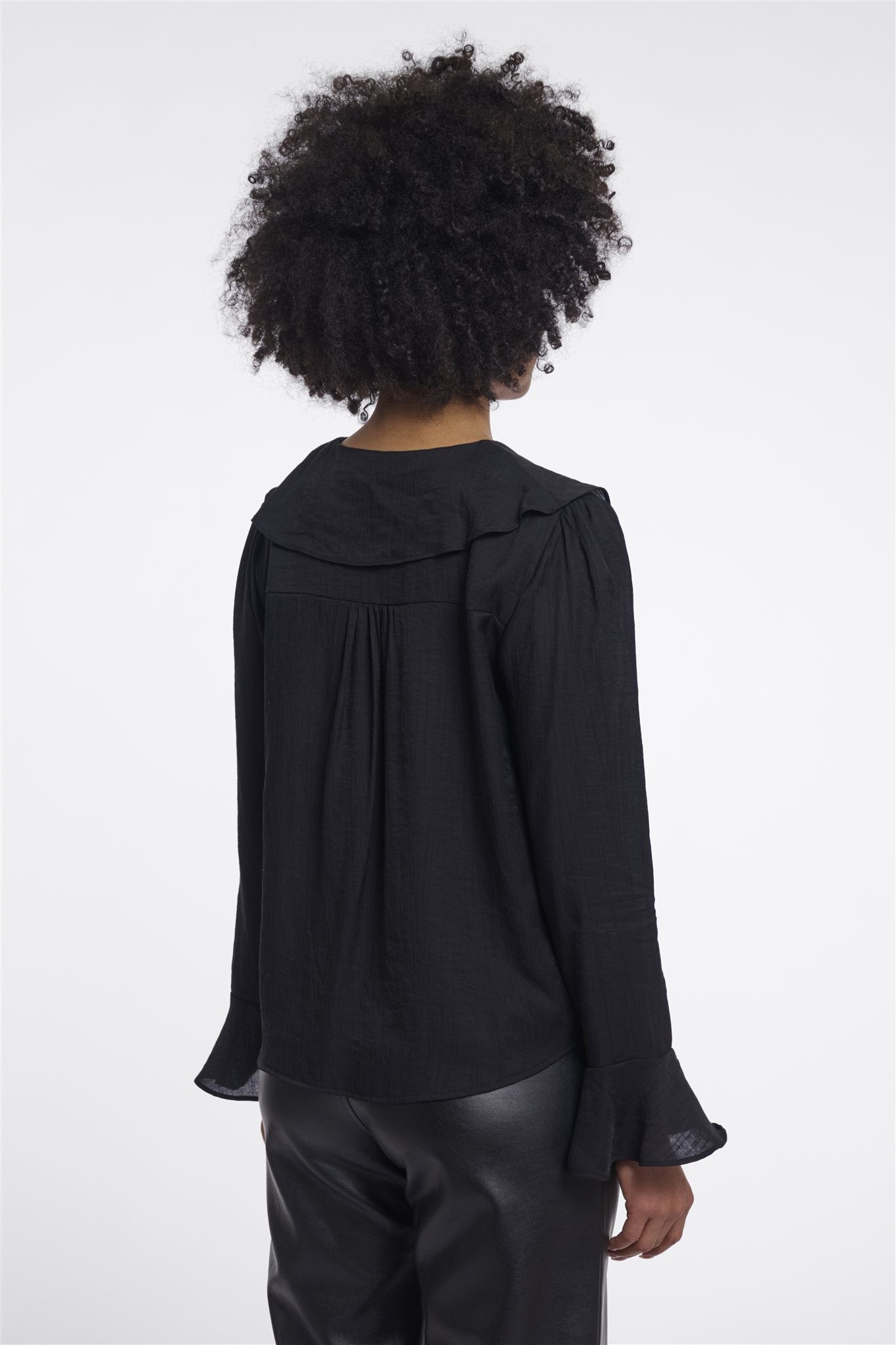 Blouse met Voile Halslijn