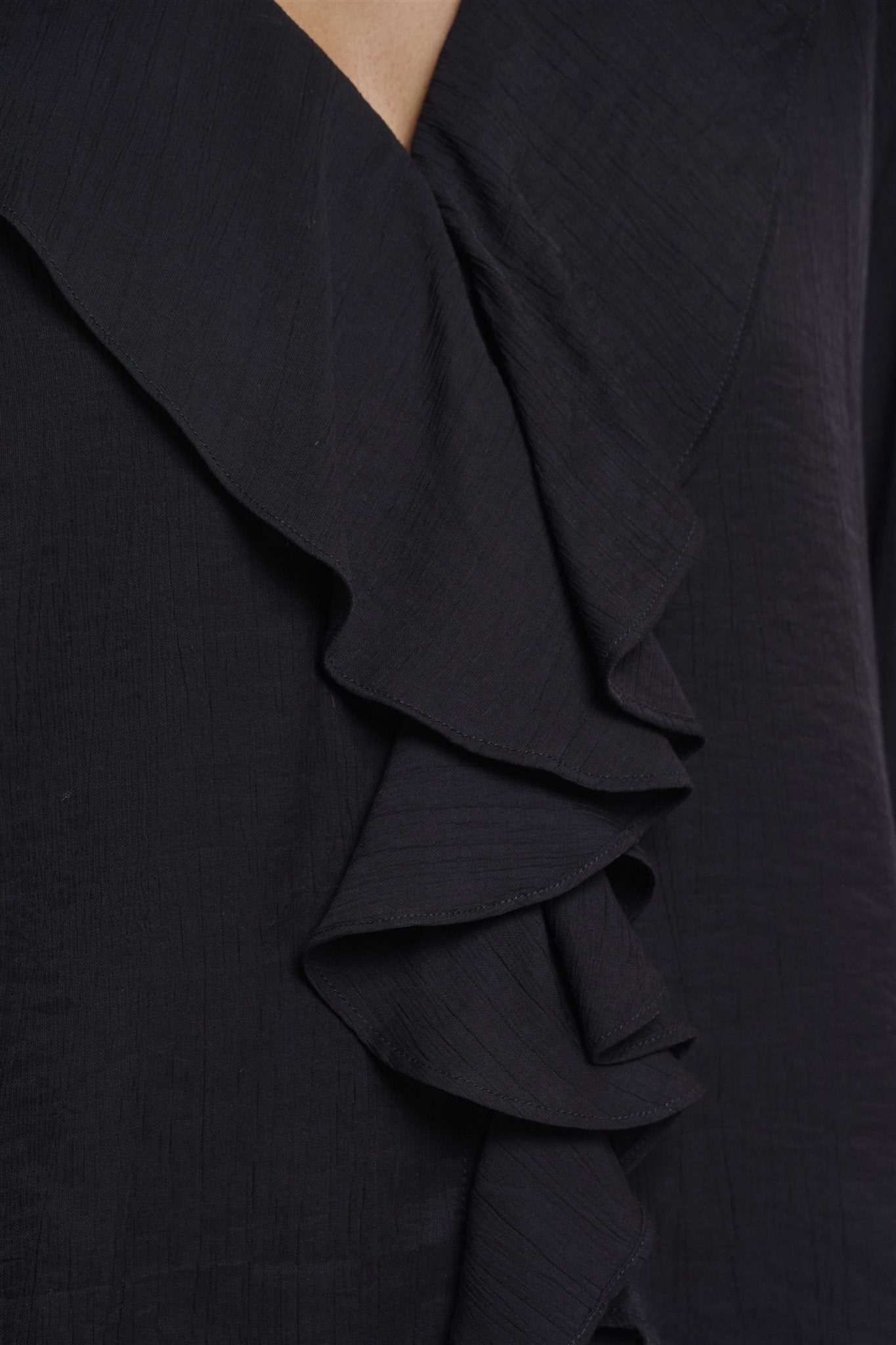 Blouse met Voile Halslijn