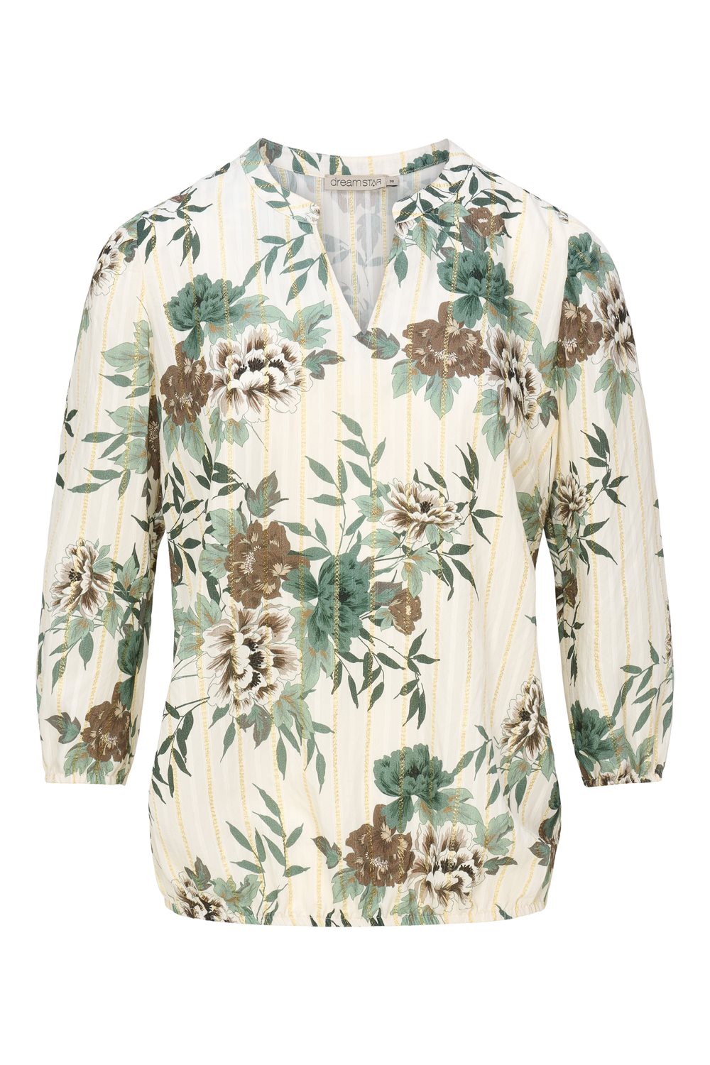 Blousetop Lurex Bloem