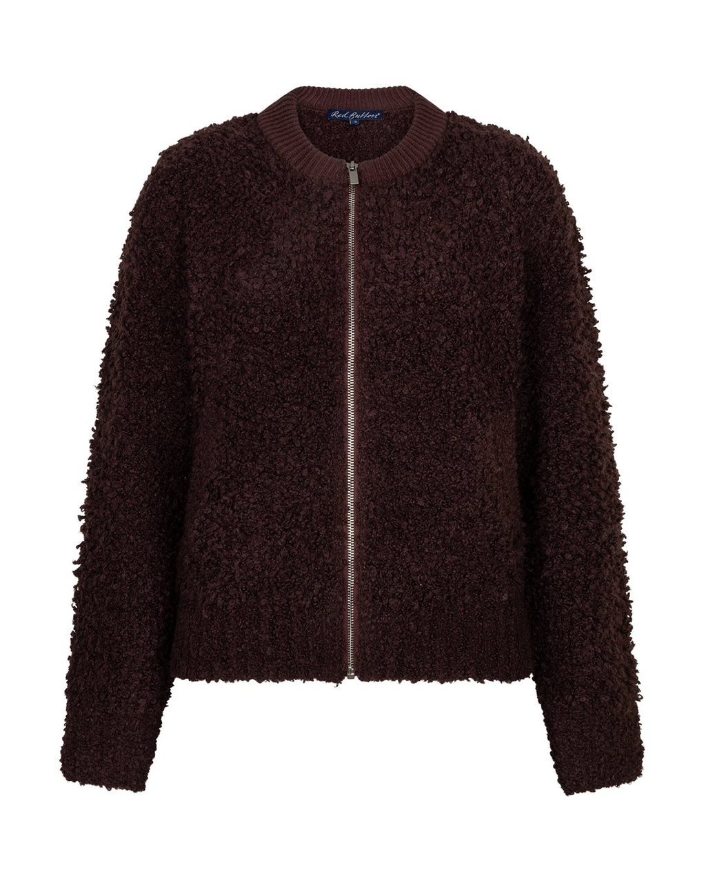 Bomber Knit Bouclé Burgundy