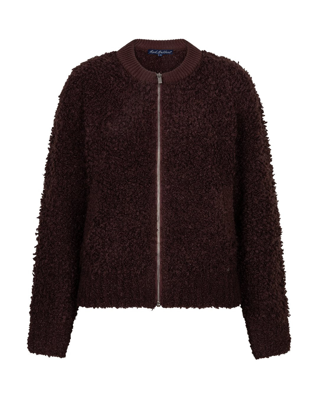Bomber Knit Bouclé Burgundy