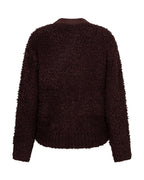 Bomber Knit Bouclé Burgundy