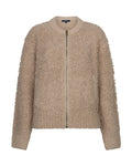 Bomber Knit Bouclé Latte