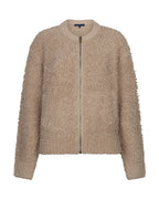 Bomber Knit Bouclé Latte