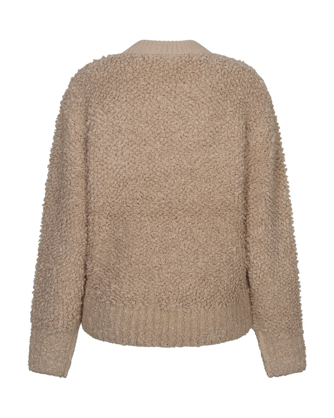 Bomber Knit Bouclé Latte
