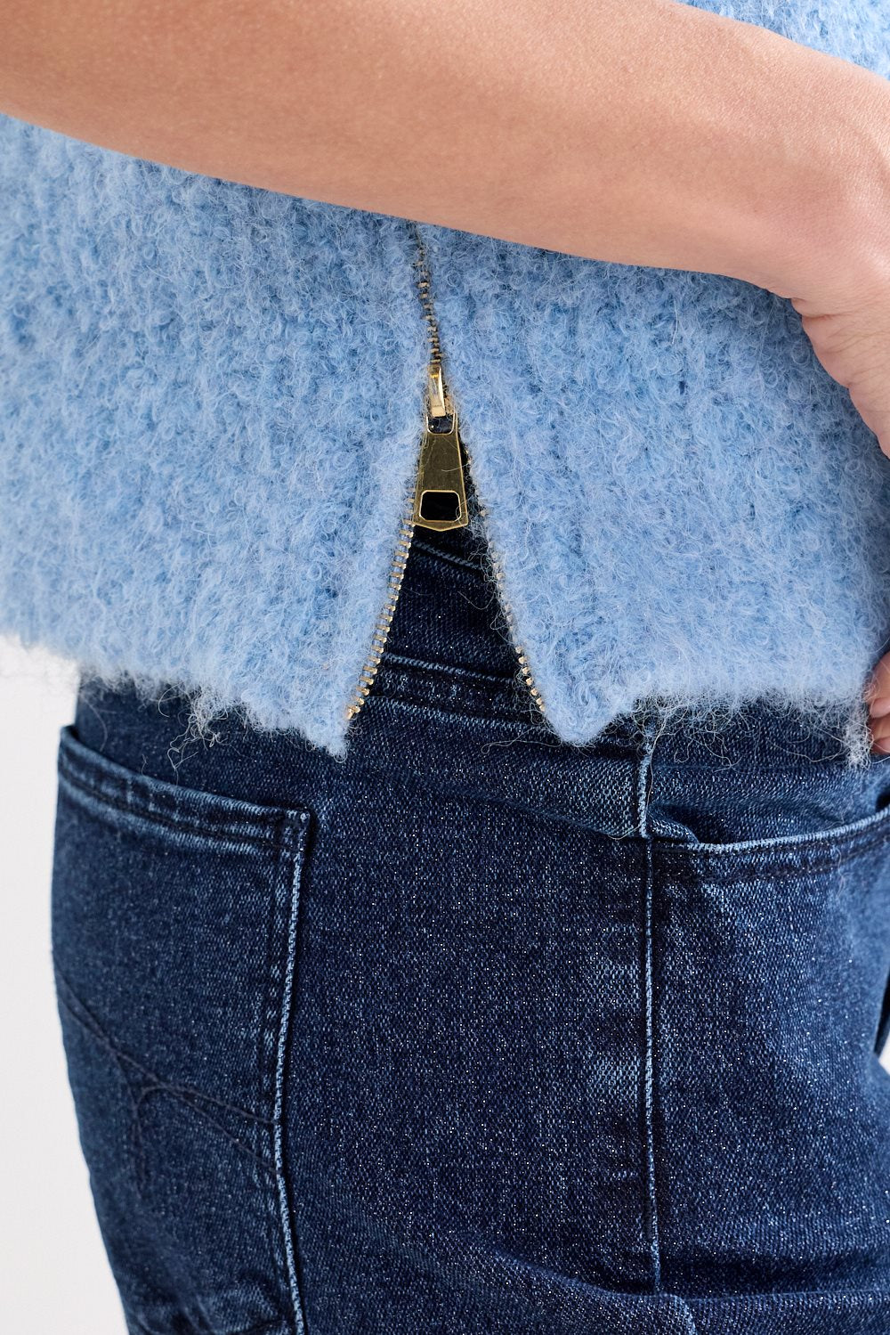 Bouclé Sleeveless Jumper