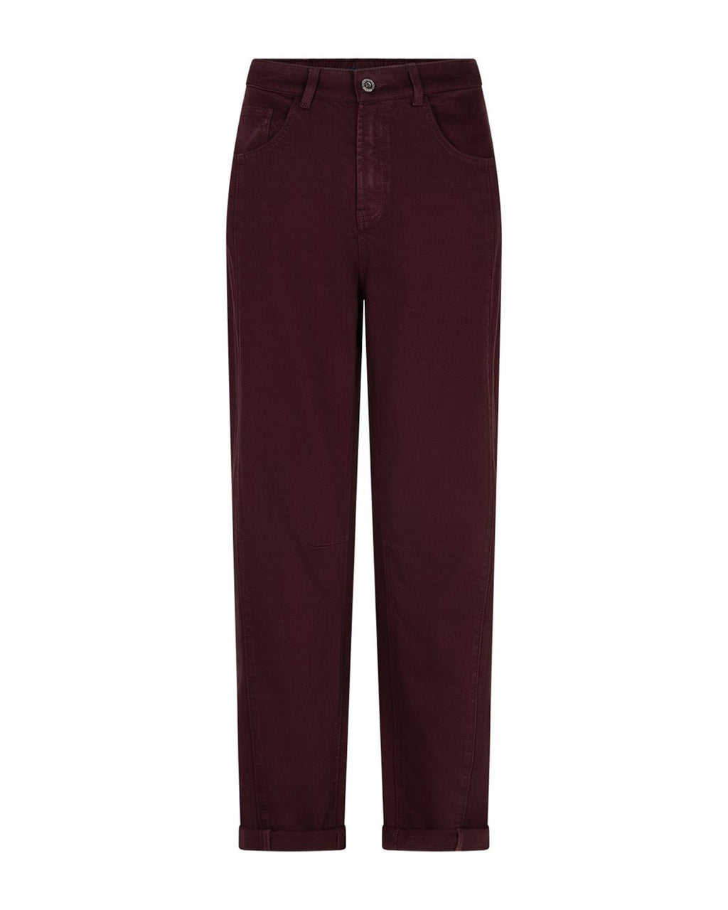 Caitlina Side Patch Burgundy