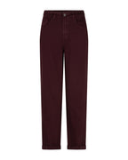 Caitlina Side Patch Burgundy