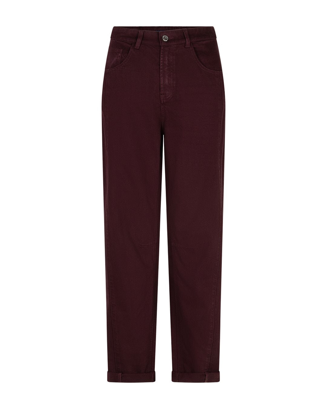 Caitlina Side Patch Burgundy