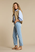 Caitlina Sidepatch Light Blue