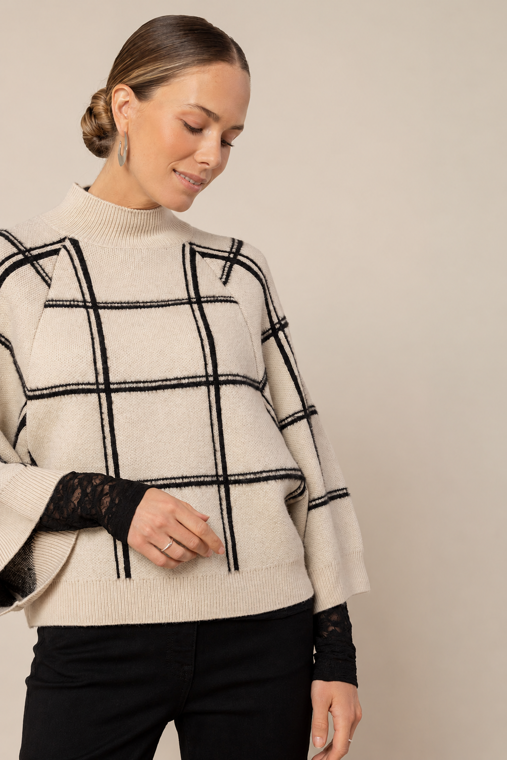 Cecile Check Pullover