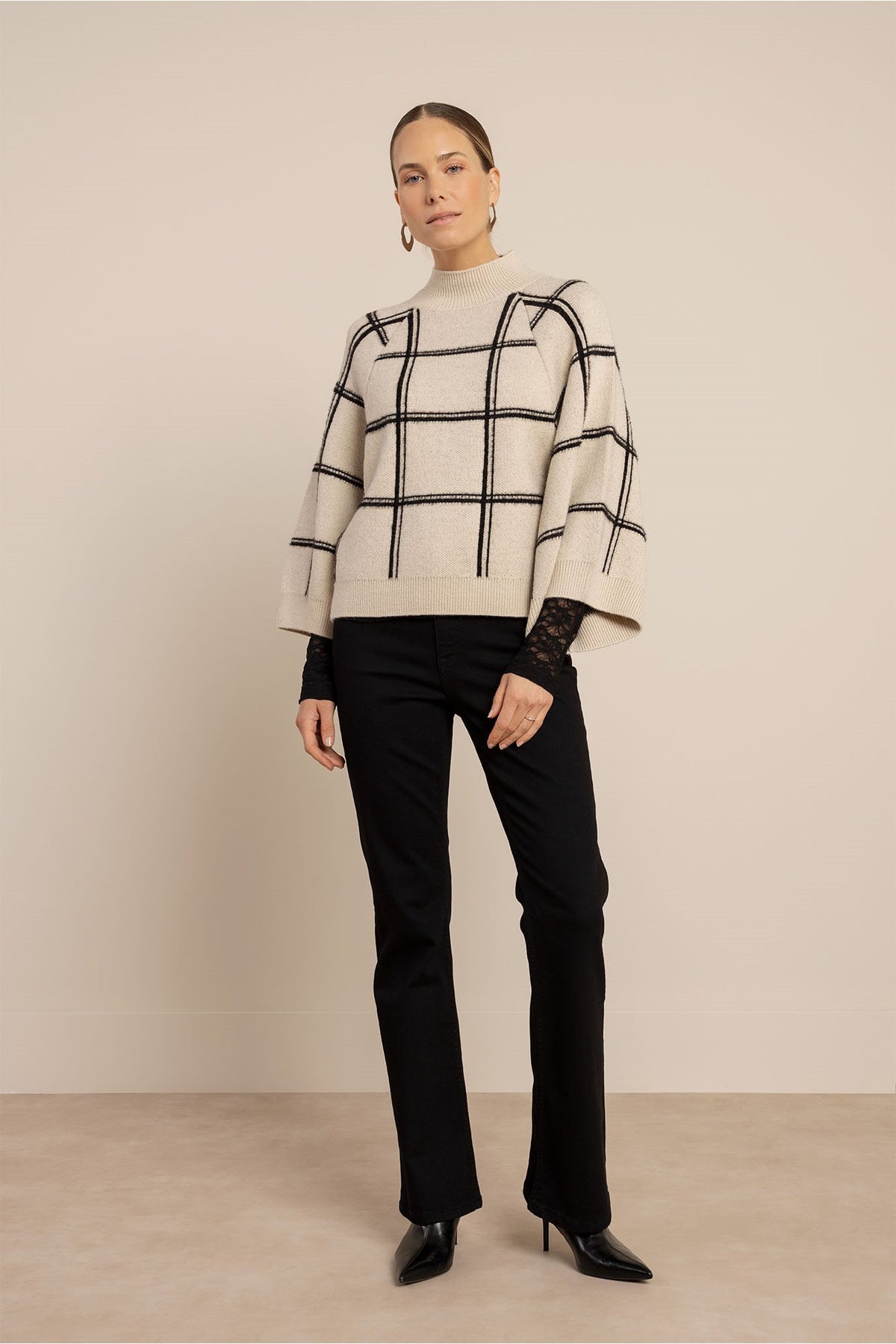 Cecile Check Pullover