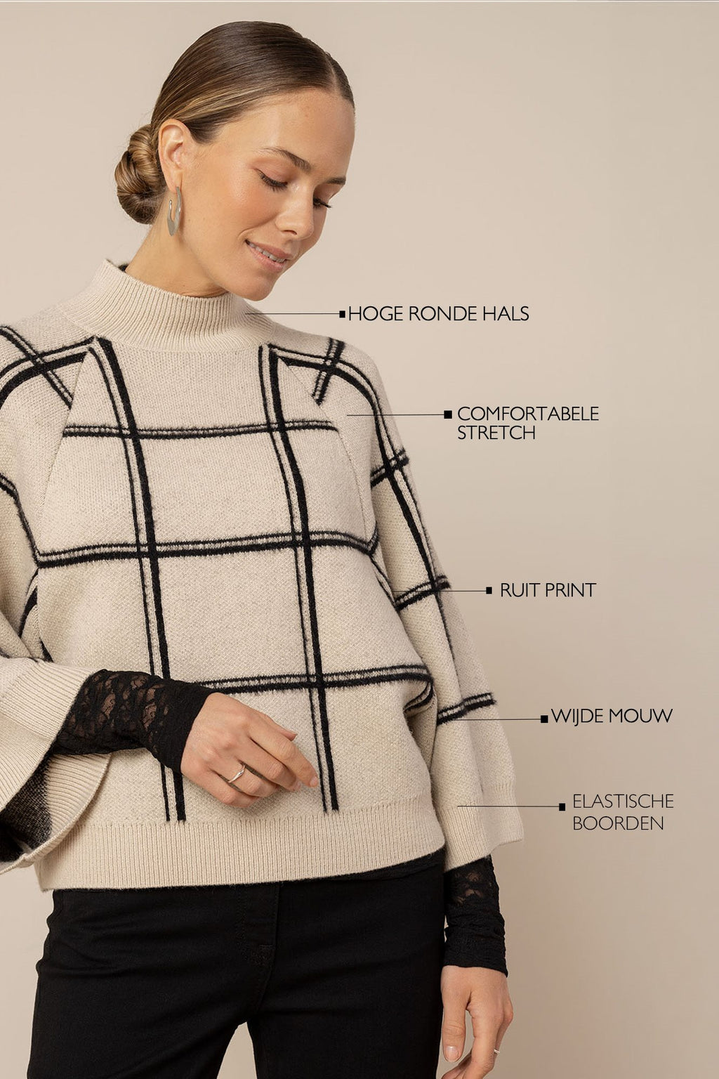 Cecile Check Pullover