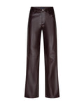 Colette Faux Leather Burgundy