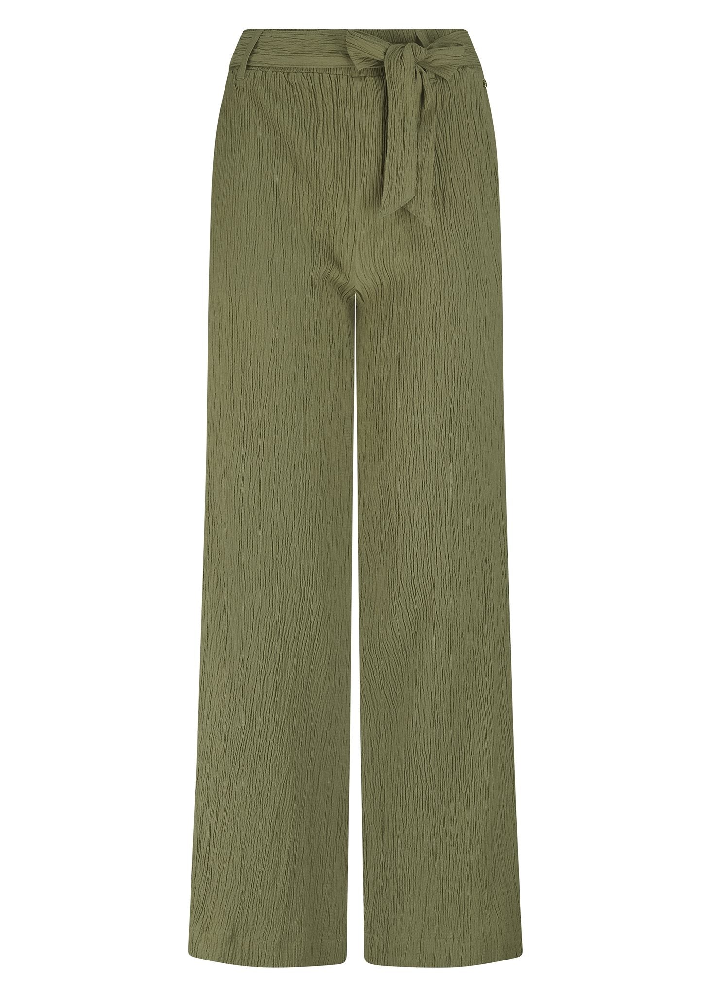 Creased Wide-Leg Trousers