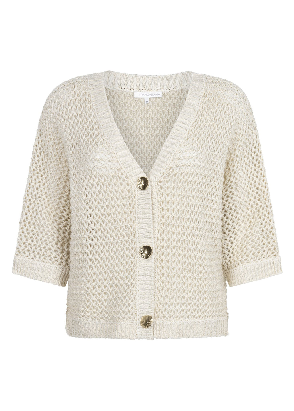 Crochet V-neck Cardigan
