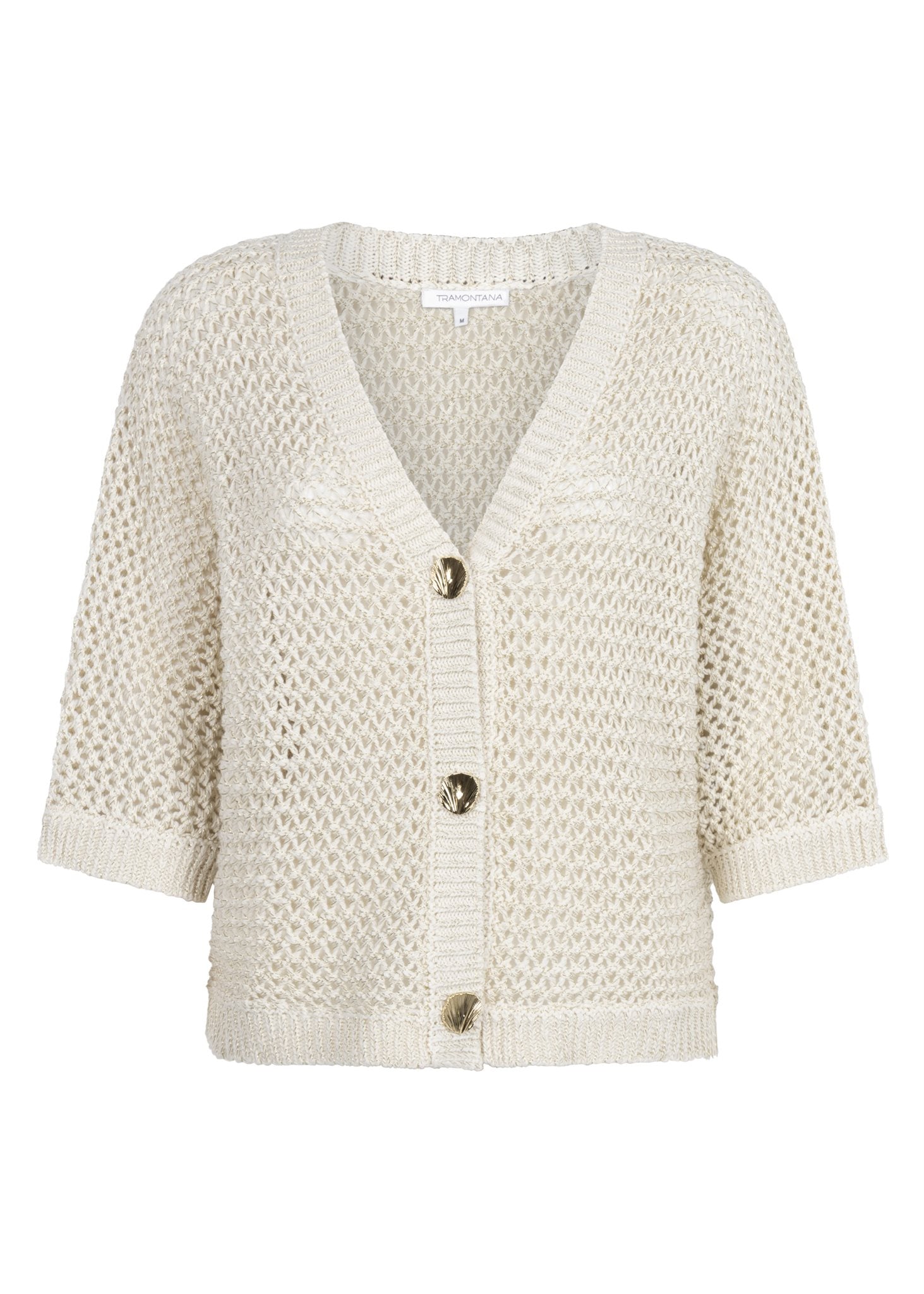 Crochet V-neck Cardigan