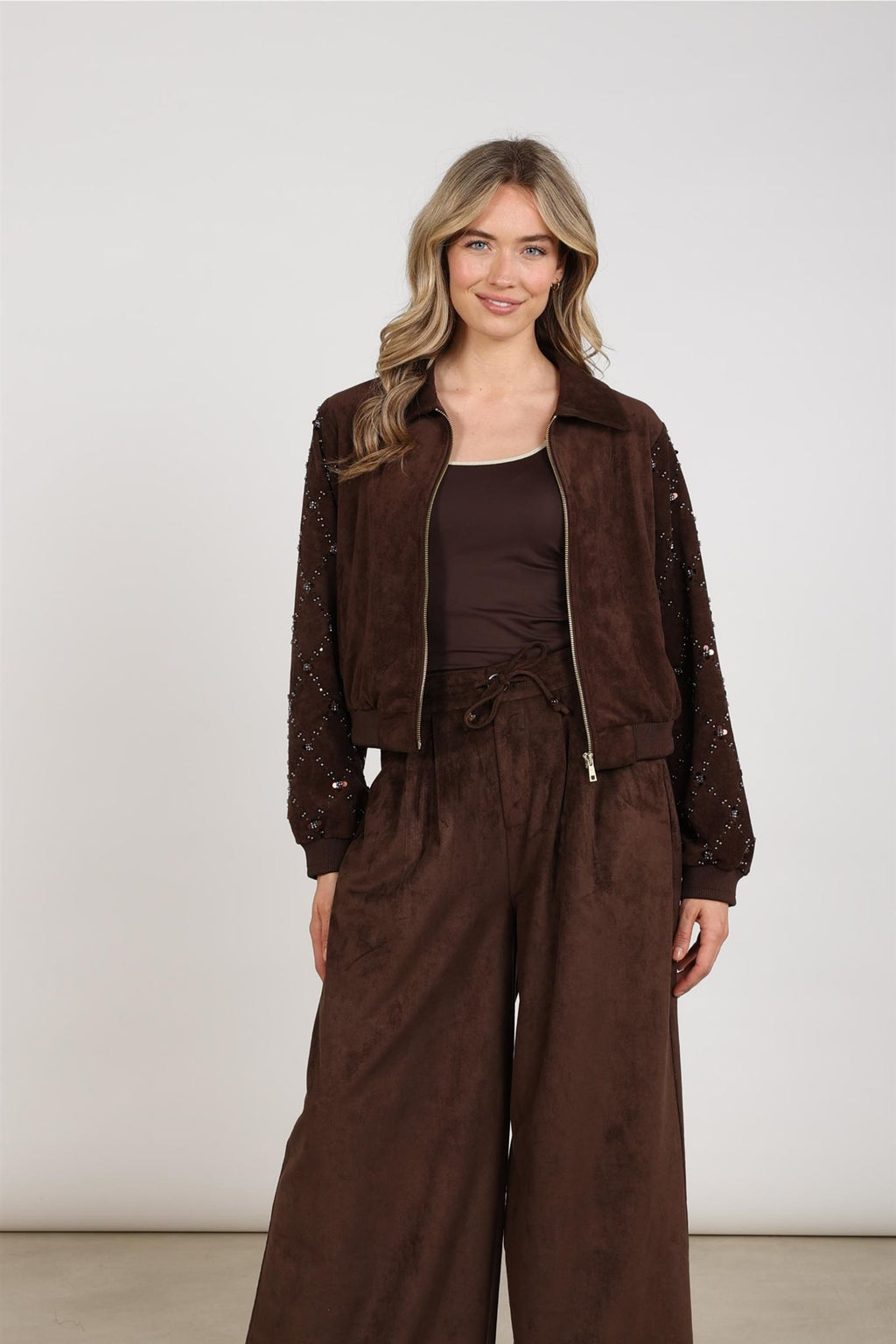 Daisy Bomber Suede