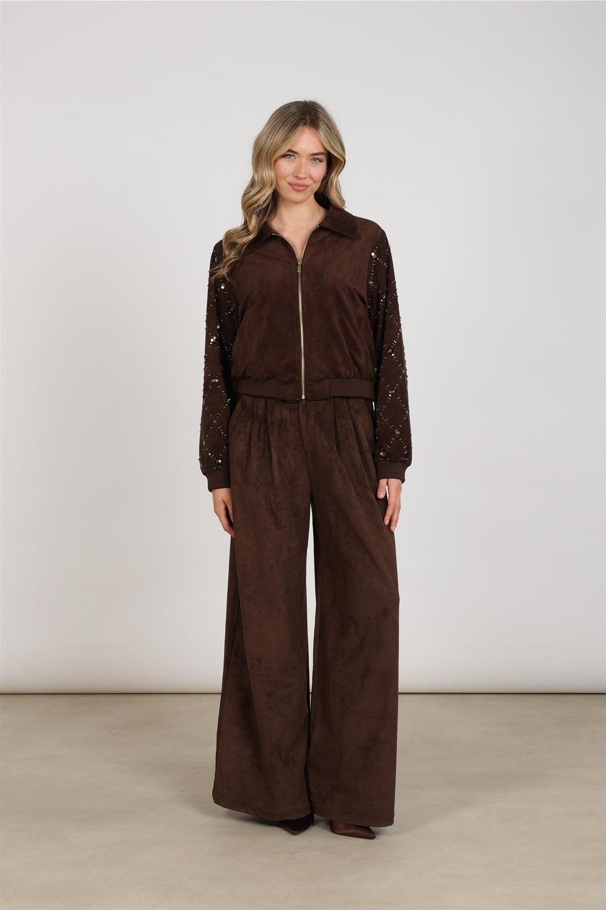 Daisy Bomber Suede