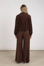 Daisy Bomber Suede