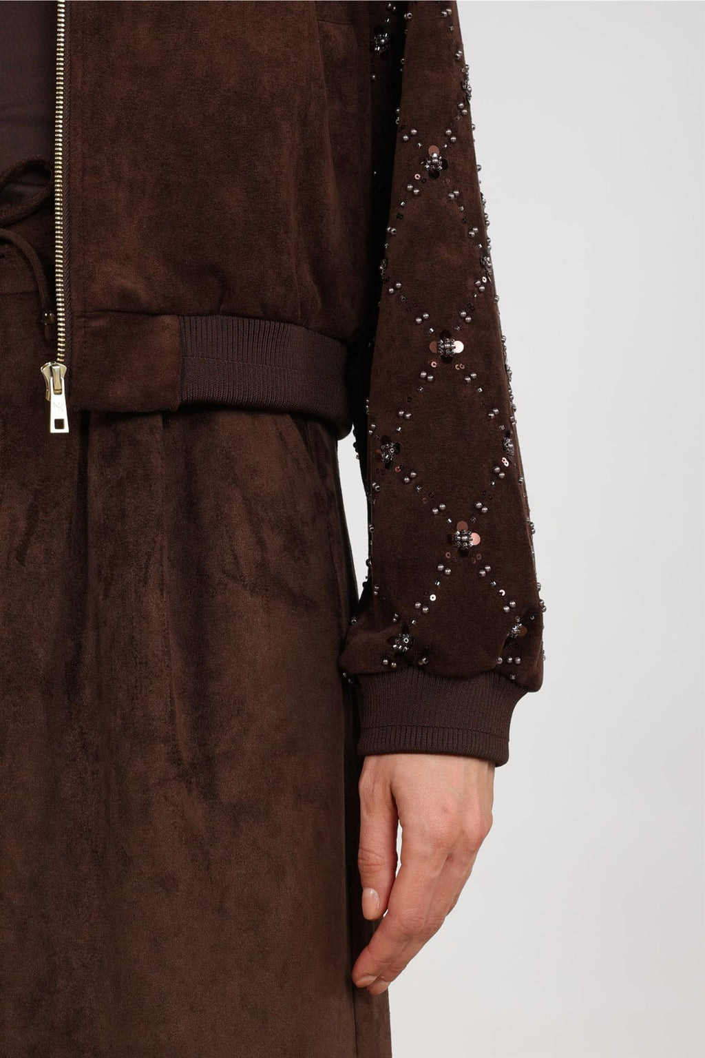 Daisy Bomber Suede