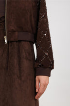 Daisy Bomber Suede