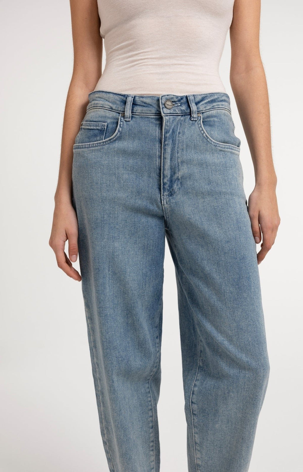 Denim Broek met Losse Pasvorm