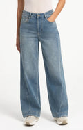 Denim Jeans met Naaddetails