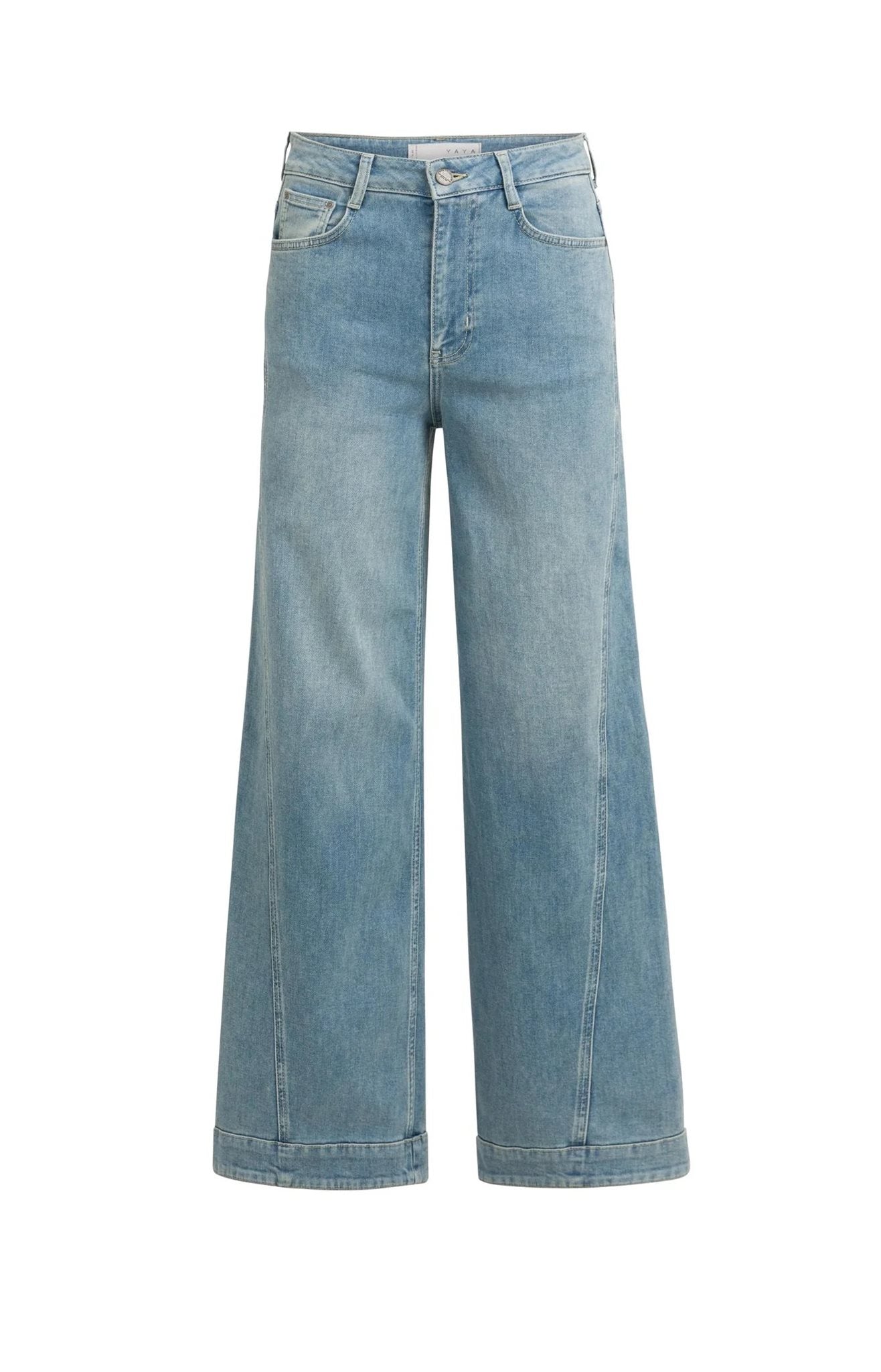 Denim Jeans met Naaddetails