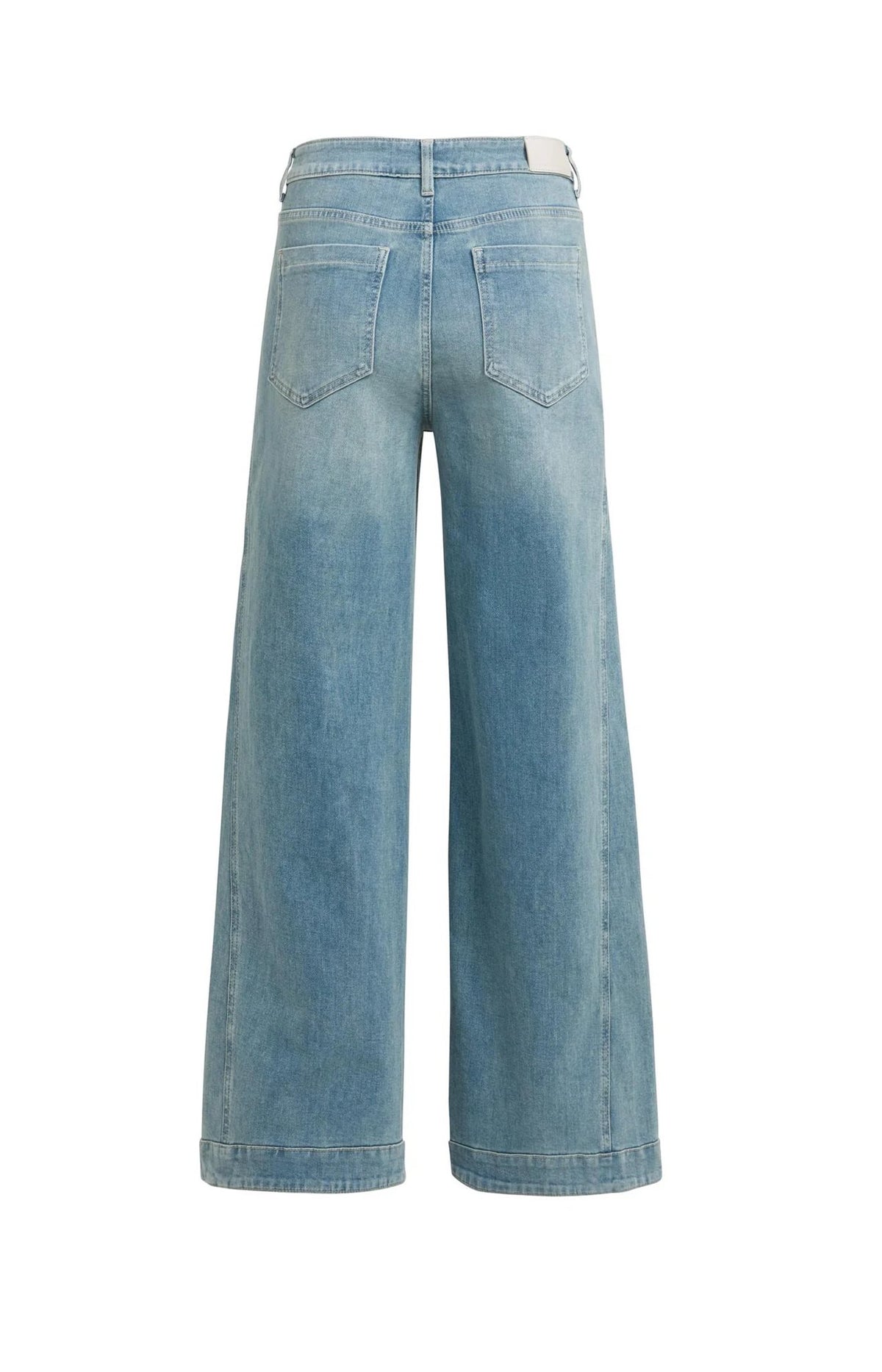 Denim Jeans met Naaddetails