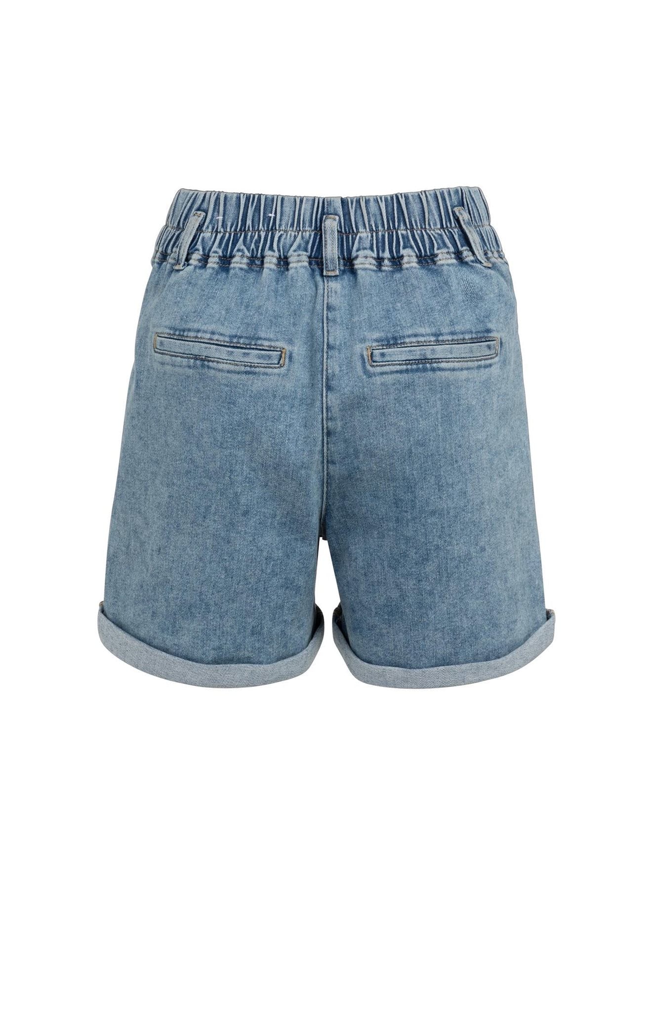 Denim Short met Koordsluiting