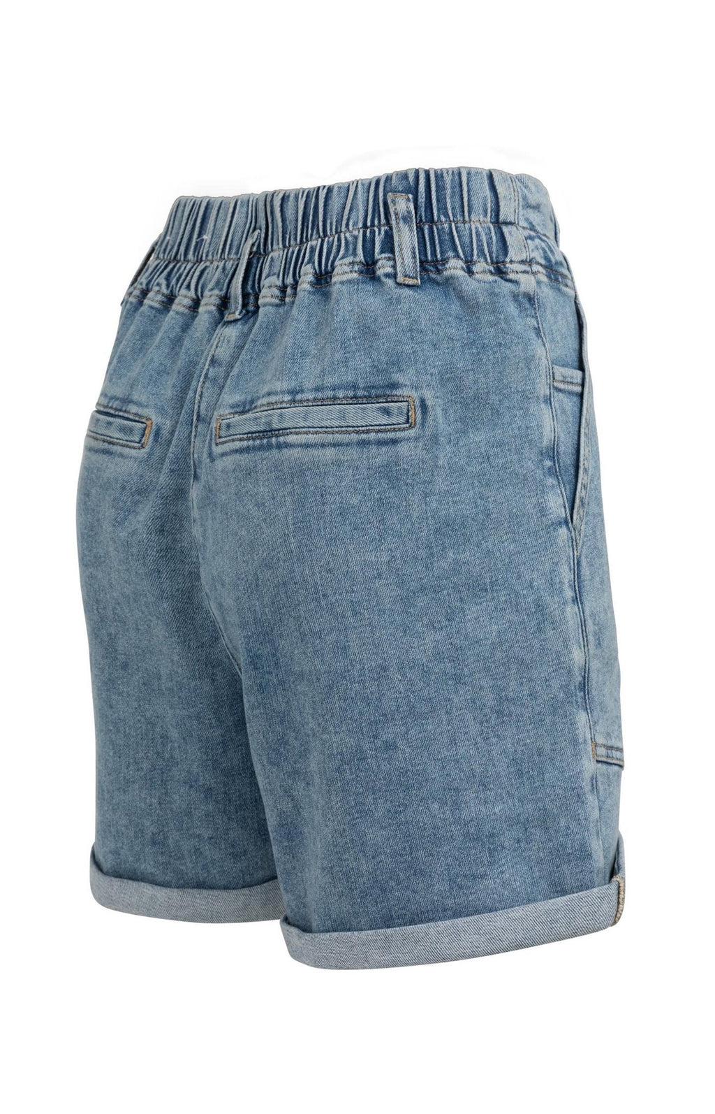 Denim Short met Koordsluiting