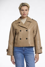 Double Breasted Leren Jacket