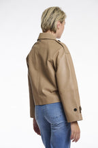 Double Breasted Leren Jacket