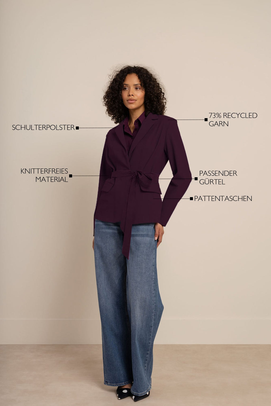 Elin Bonded Blazer