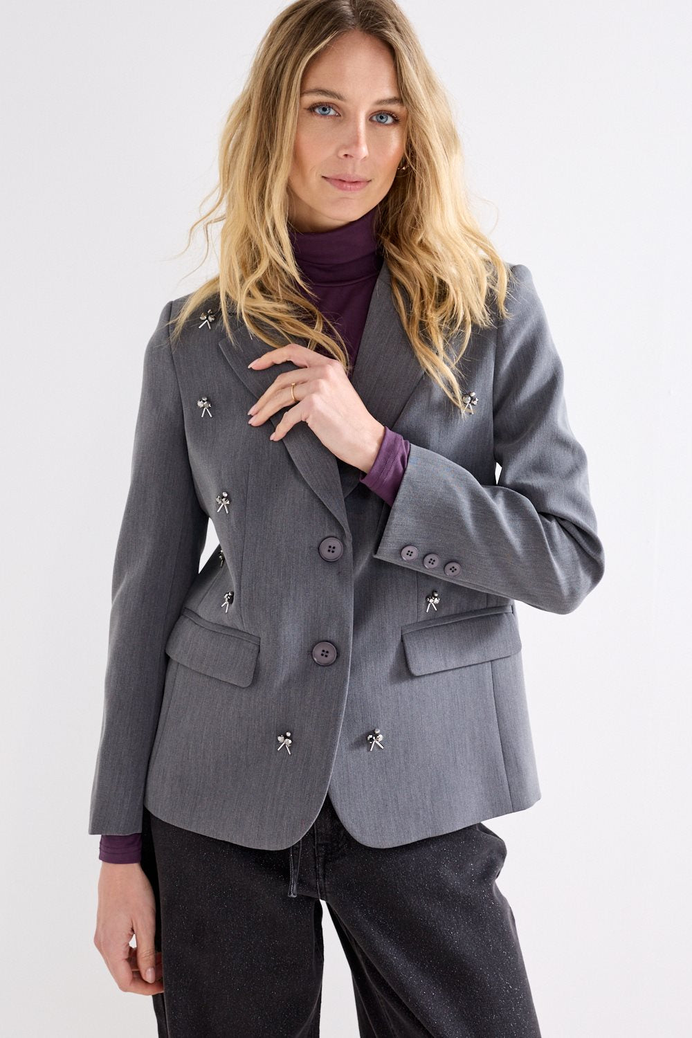 Embellished Blazer