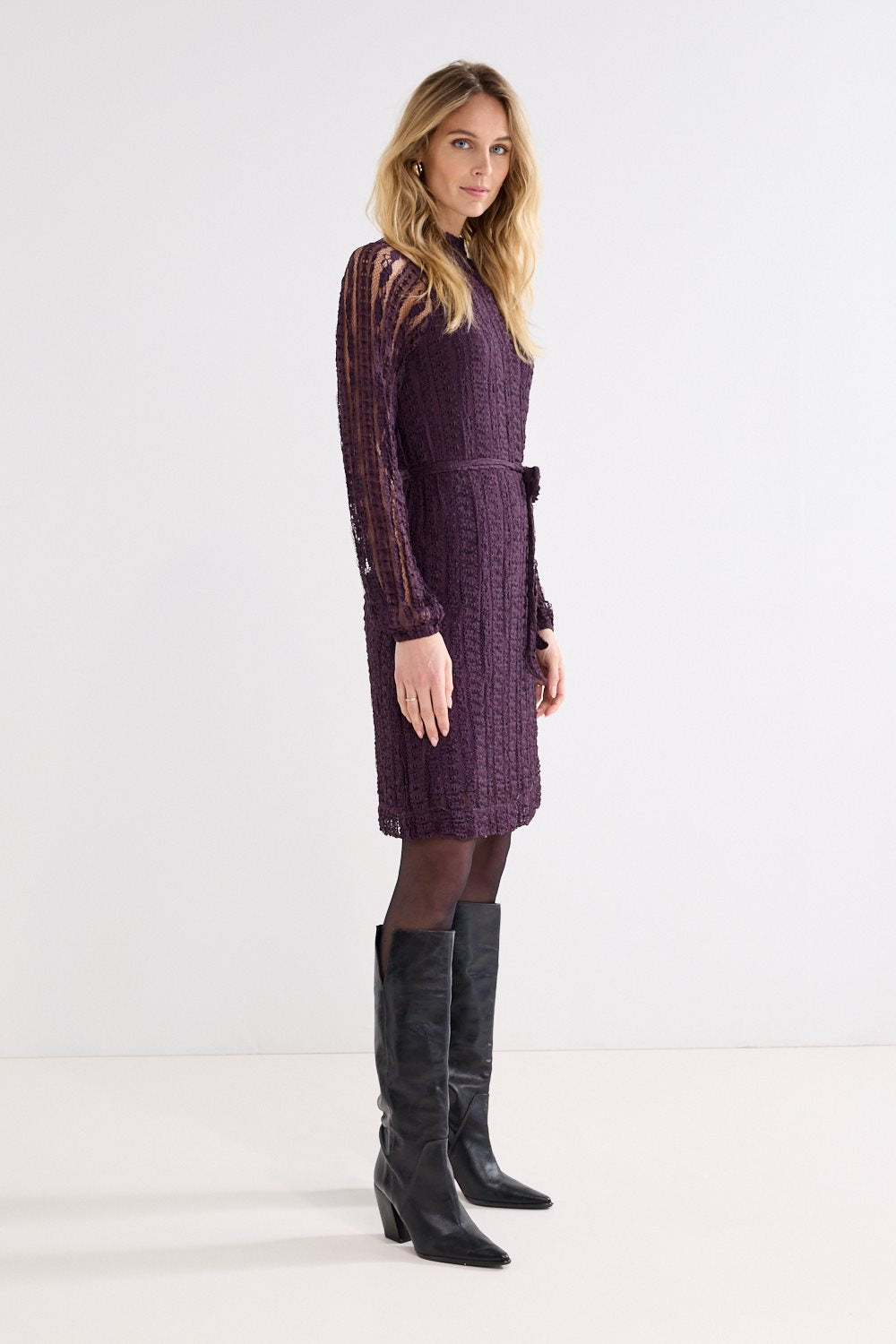Fancy Lace Crinkle Dress