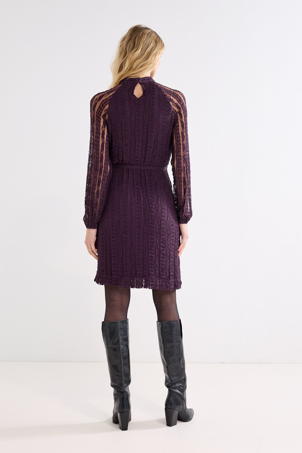 Fancy Lace Crinkle Dress