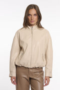 Faux Leather Blousonjack