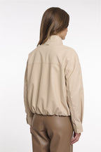 Faux Leather Blousonjack