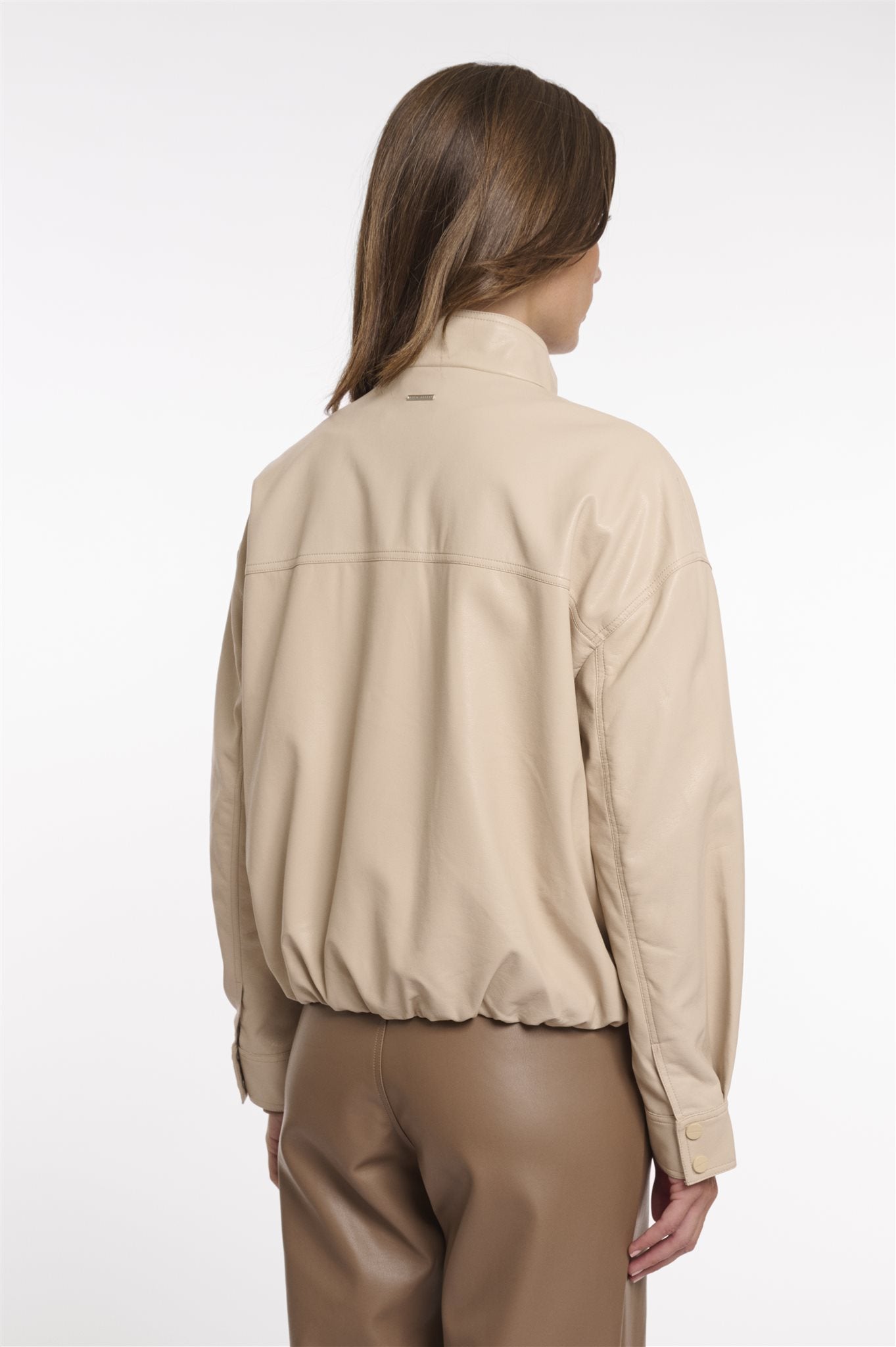 Faux Leather Blousonjack
