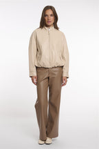 Faux Leather Blousonjack