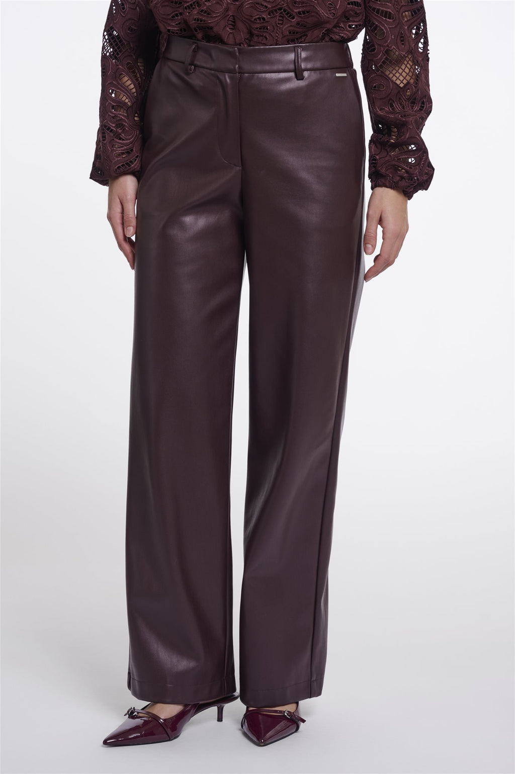 Faux Leather Broek