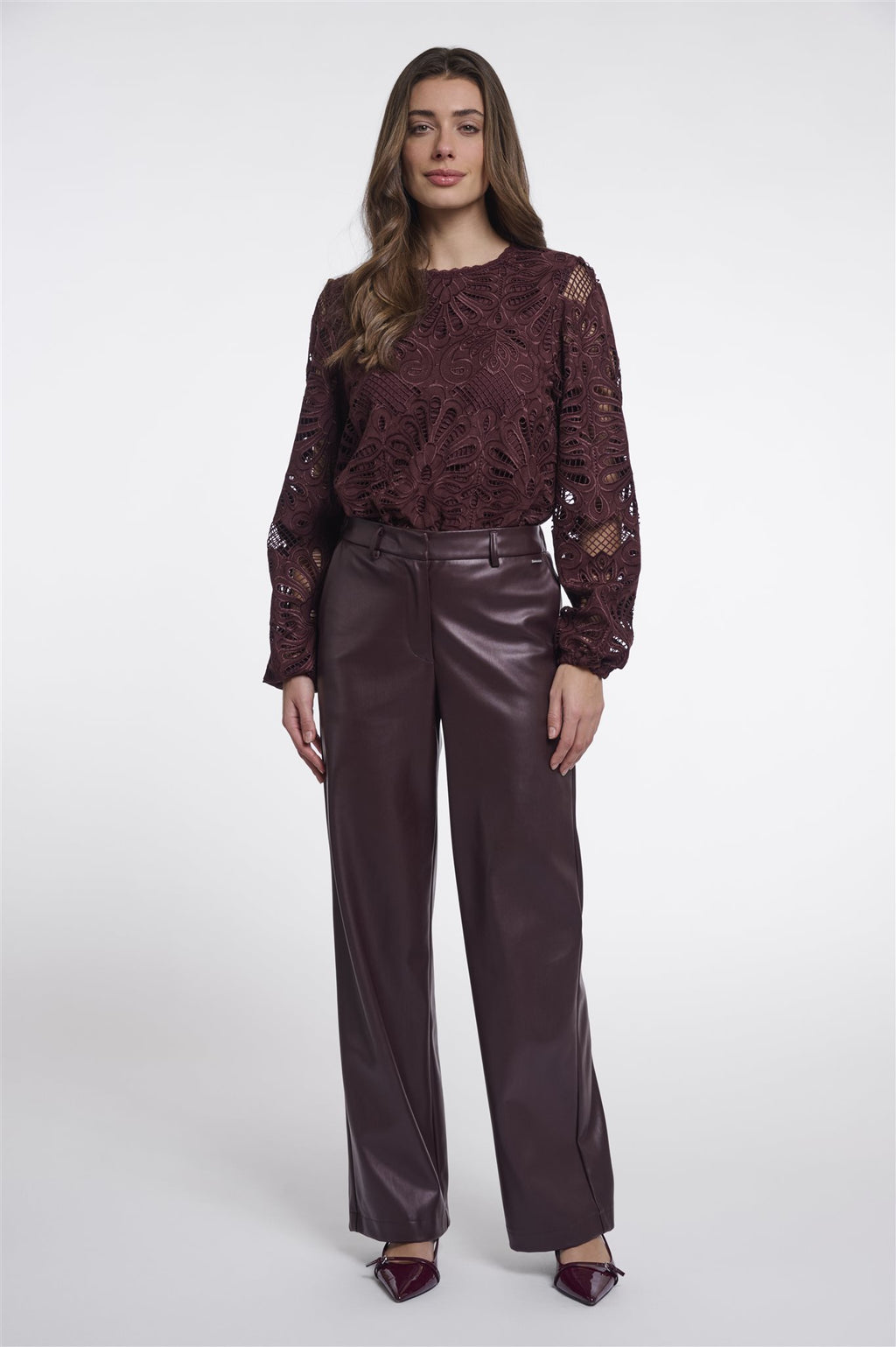 Faux Leather Broek